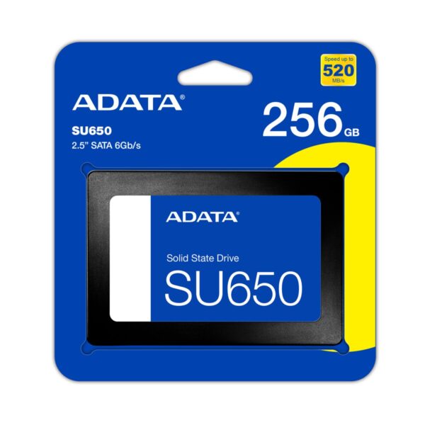 حافظه SSD ای‌دیتا SU650 ظرفیت 256 گیگابایت