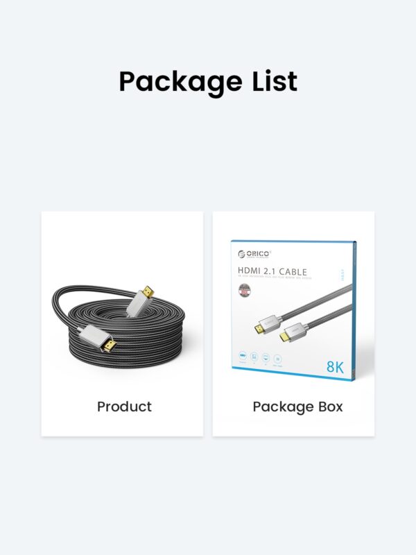 کابل HDMI 2.1 اوریکو مدل H8AY-20 طول ۲ متر