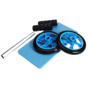 چرخ تمرین شکم دوبل چرخ تمرین شکم مدل DOUBLE Wheel همراه زیرانداز زانو