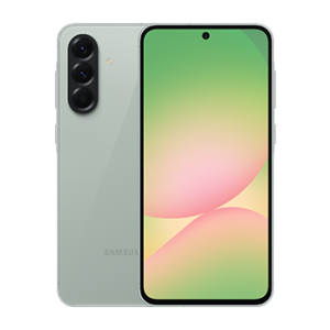 گوشی سامسونگ Galaxy A56 5G زیتونی نمای جلو و پشت