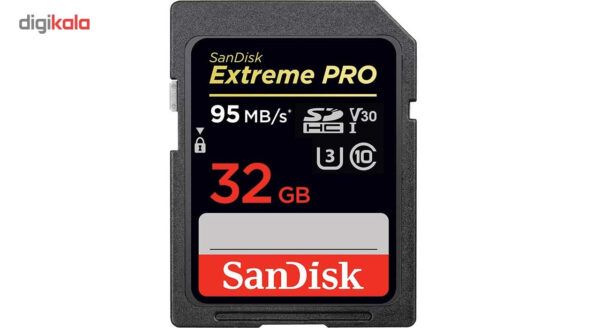 نمای پشت کارت حافظه SanDisk Extreme Pro 32GB