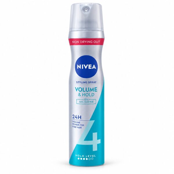 اسپری حجمدهنده مو نیوآ Volume & Hold حجم ۲۵۰ میلیلیتر اسپری حجمدهنده و حالتدهنده مو نیوآ Volume & Hold درجه ۴ حجم ۲۵۰ میلیلیتر